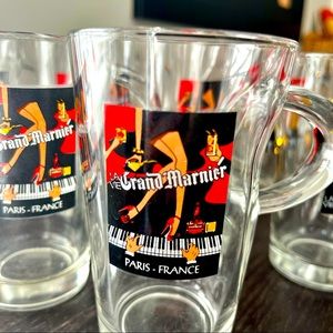 Set of 8 Grand Marnier coffee glasses